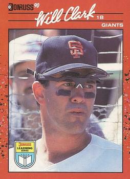 1990 Donruss Learning Series #23 Will Clark Front