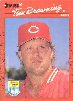 1990 Donruss Learning Series #54 Tom Browning Front