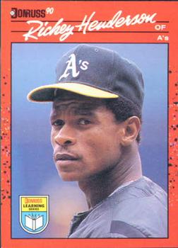 1990 Donruss Learning Series #7 Rickey Henderson Front