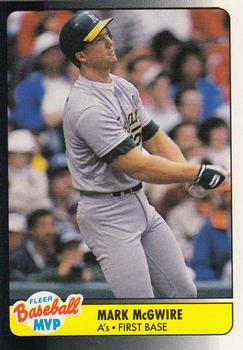 1990 Fleer Baseball MVPs #25 Mark McGwire Front