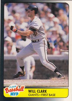 1990 Fleer Baseball MVPs #7 Will Clark Front