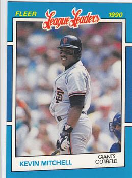 1990 Fleer League Leaders #26 Kevin Mitchell Front