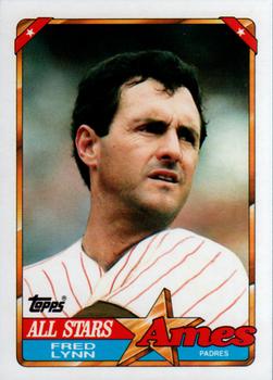 1990 Topps Ames All-Stars #10 Fred Lynn Front