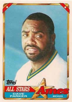 1990 Topps Ames All-Stars #6 Dave Parker Front