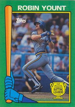 1990 Topps - Batting Leaders #15 Robin Yount Front
