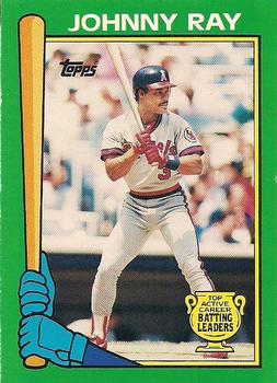 1990 Topps - Batting Leaders #18 Johnny Ray Front
