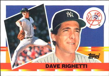 1990 Topps Big #102 Dave Righetti Front