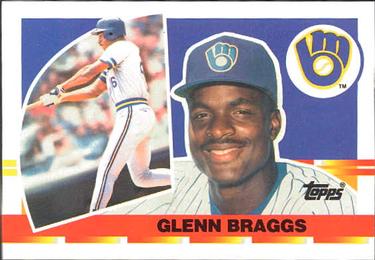1990 Topps Big #10 Glenn Braggs Front