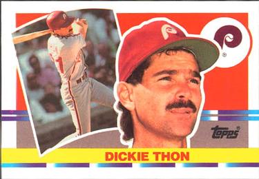 1990 Topps Big #115 Dickie Thon Front