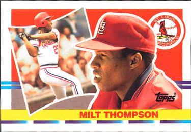 1990 Topps Big #126 Milt Thompson Front
