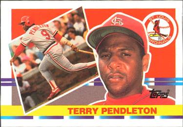 1990 Topps Big #135 Terry Pendleton Front