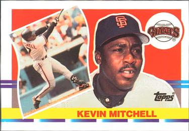 1990 Topps Big #137 Kevin Mitchell Front