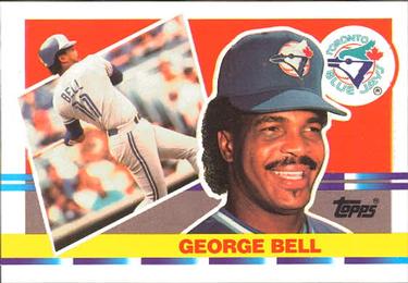 1990 Topps Big #153 George Bell Front
