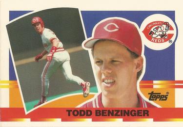 1990 Topps Big #14 Todd Benzinger Front