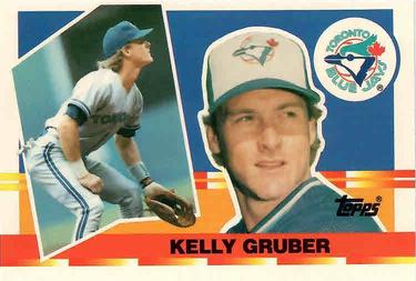 1990 Topps Big #17 Kelly Gruber Front
