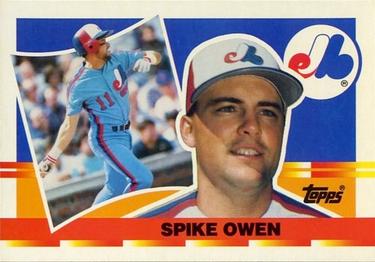 1990 Topps Big #25 Spike Owen Front
