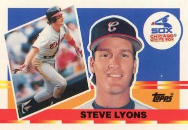 1990 Topps Big #32 Steve Lyons Front