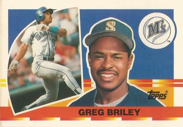 1990 Topps Big #35 Greg Briley Front