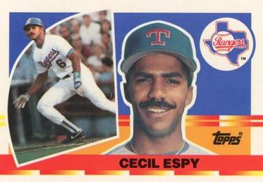 1990 Topps Big #37 Cecil Espy Front