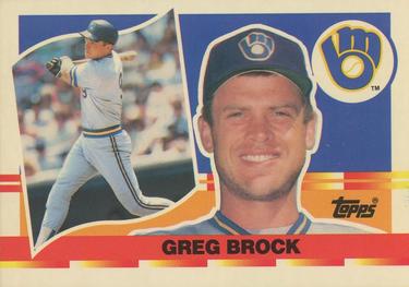 1990 Topps Big #47 Greg Brock Front