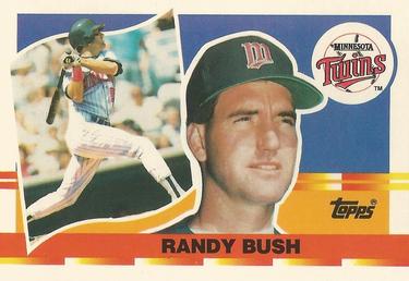 1990 Topps Big #92 Randy Bush Front