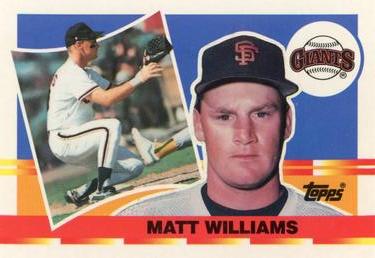 1990 Topps Big #96 Matt Williams Front