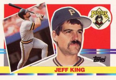 1990 Topps Big #117 Jeff King Front