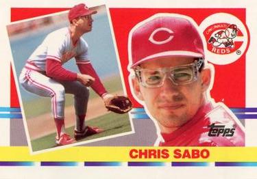 1990 Topps Big #121 Chris Sabo Front