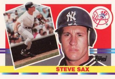 1990 Topps Big #141 Steve Sax Front