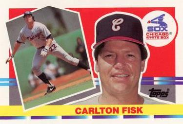1990 Topps Big #176 Carlton Fisk Front