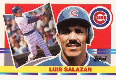 1990 Topps Big #182 Luis Salazar Front