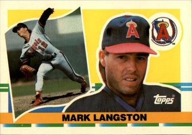 1990 Topps Big #232 Mark Langston Front