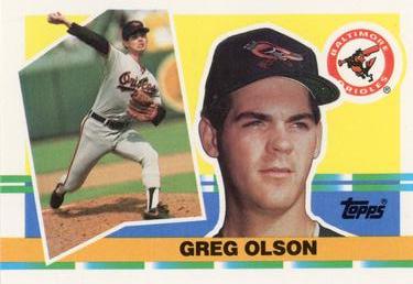 1990 Topps Big #241 Gregg Olson Front
