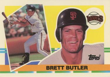 1990 Topps Big #259 Brett Butler Front