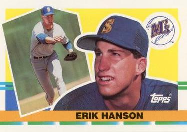 1990 Topps Big #289 Erik Hanson Front