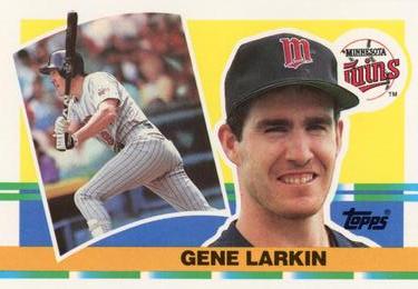 1990 Topps Big #302 Gene Larkin Front