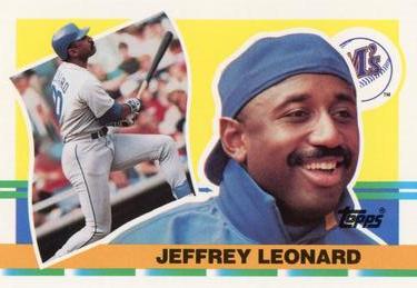 1990 Topps Big #303 Jeffrey Leonard Front