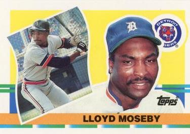 1990 Topps Big #305 Lloyd Moseby Front