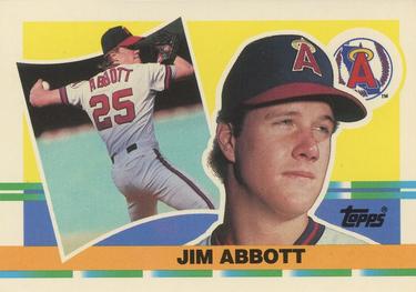 1990 Topps Big #329 Jim Abbott Front