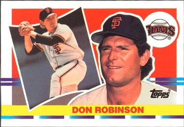 1990 Topps Big #193 Don Robinson Front