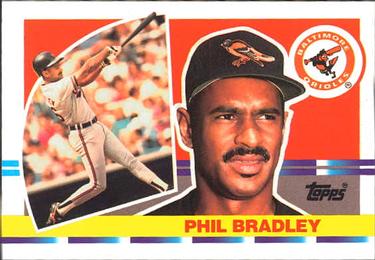1990 Topps Big #202 Phil Bradley Front