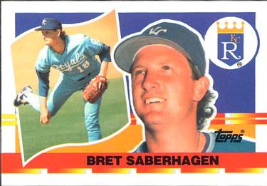 1990 Topps Big #21 Bret Saberhagen Front
