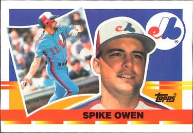 1990 Topps Big #25 Spike Owen Front