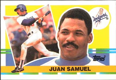 1990 Topps Big #283 Juan Samuel Front