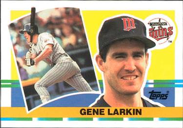 1990 Topps Big #302 Gene Larkin Front