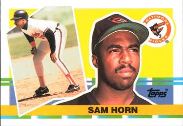 1990 Topps Big #307 Sam Horn Front