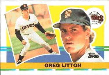 1990 Topps Big #308 Greg Litton Front