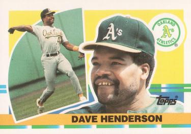 1990 Topps Big #309 Dave Henderson Front