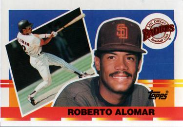 1990 Topps Big #9 Roberto Alomar Front
