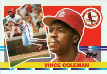 1990 Topps Big #184 Vince Coleman Front
